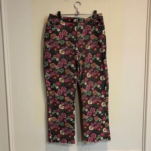 Floral Patterned Jeans Size 32